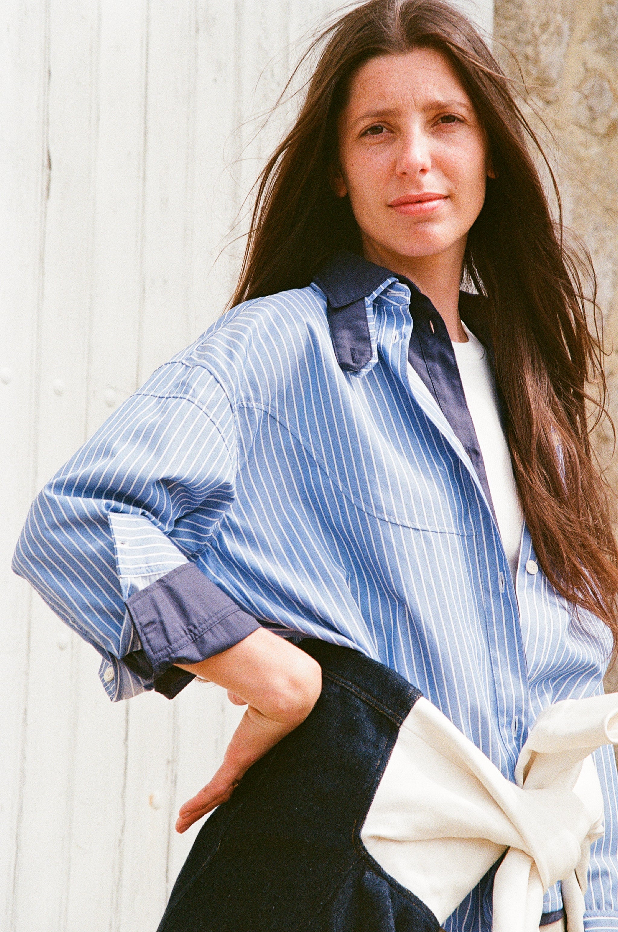Chemise Palm- Bleu Blanc
