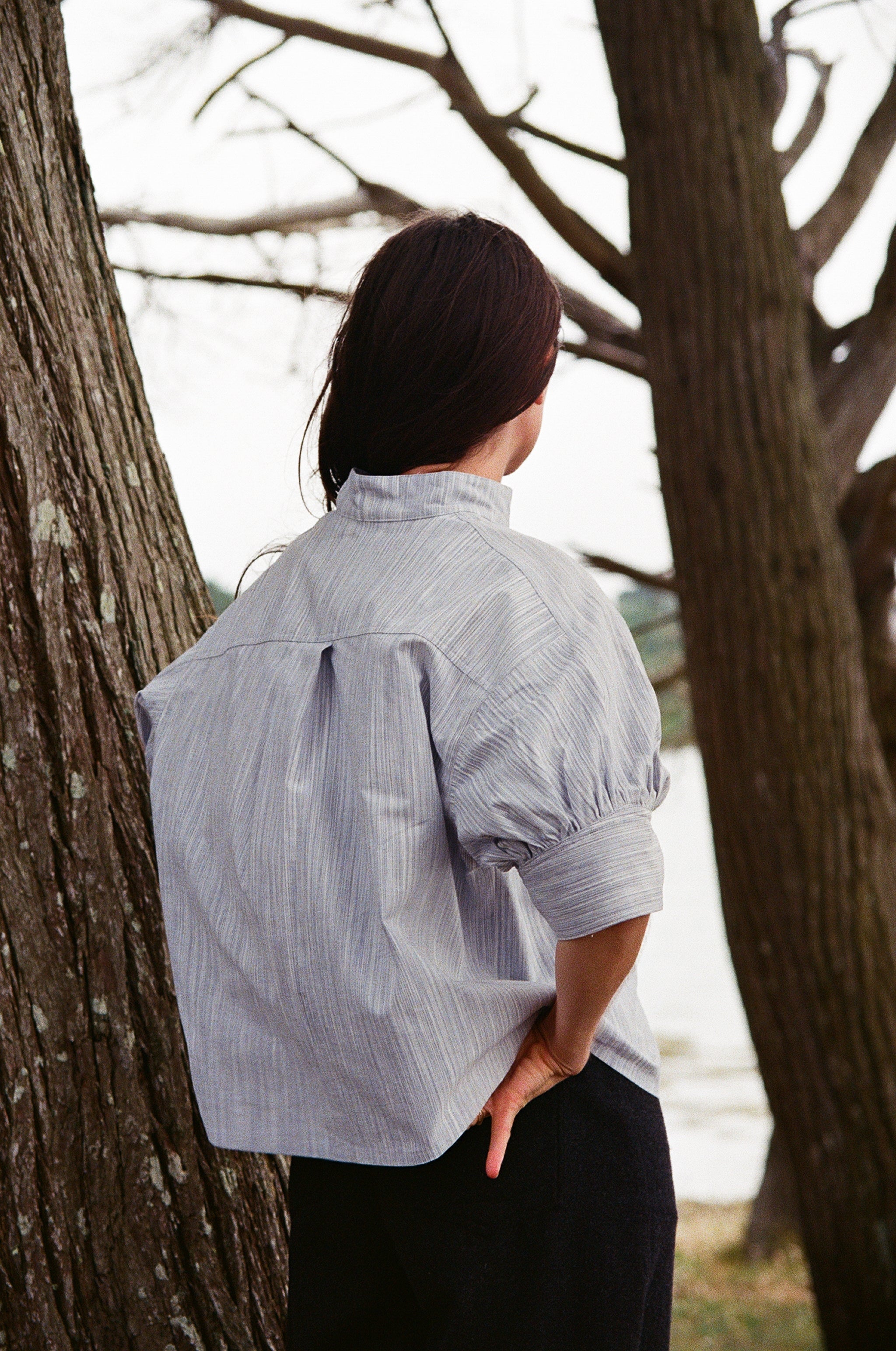 Blouse Zodiaque-Bleu Chiné