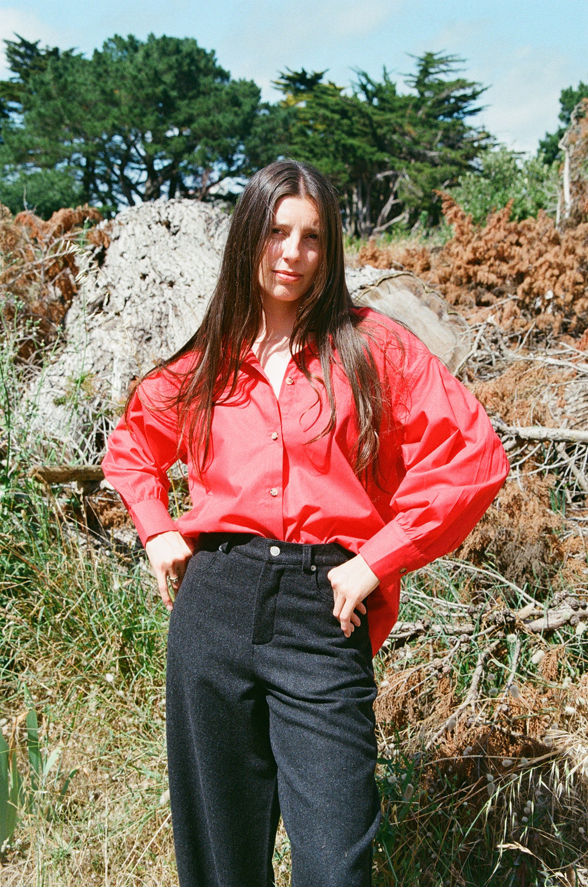 Blouse Wave- Feu