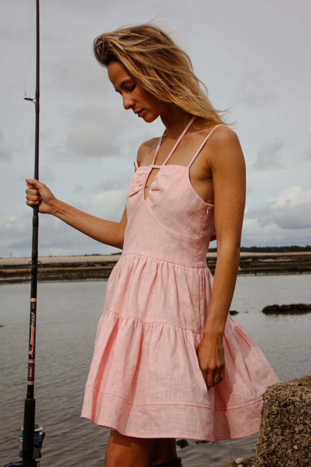 ROBE ORMEAU ROSE