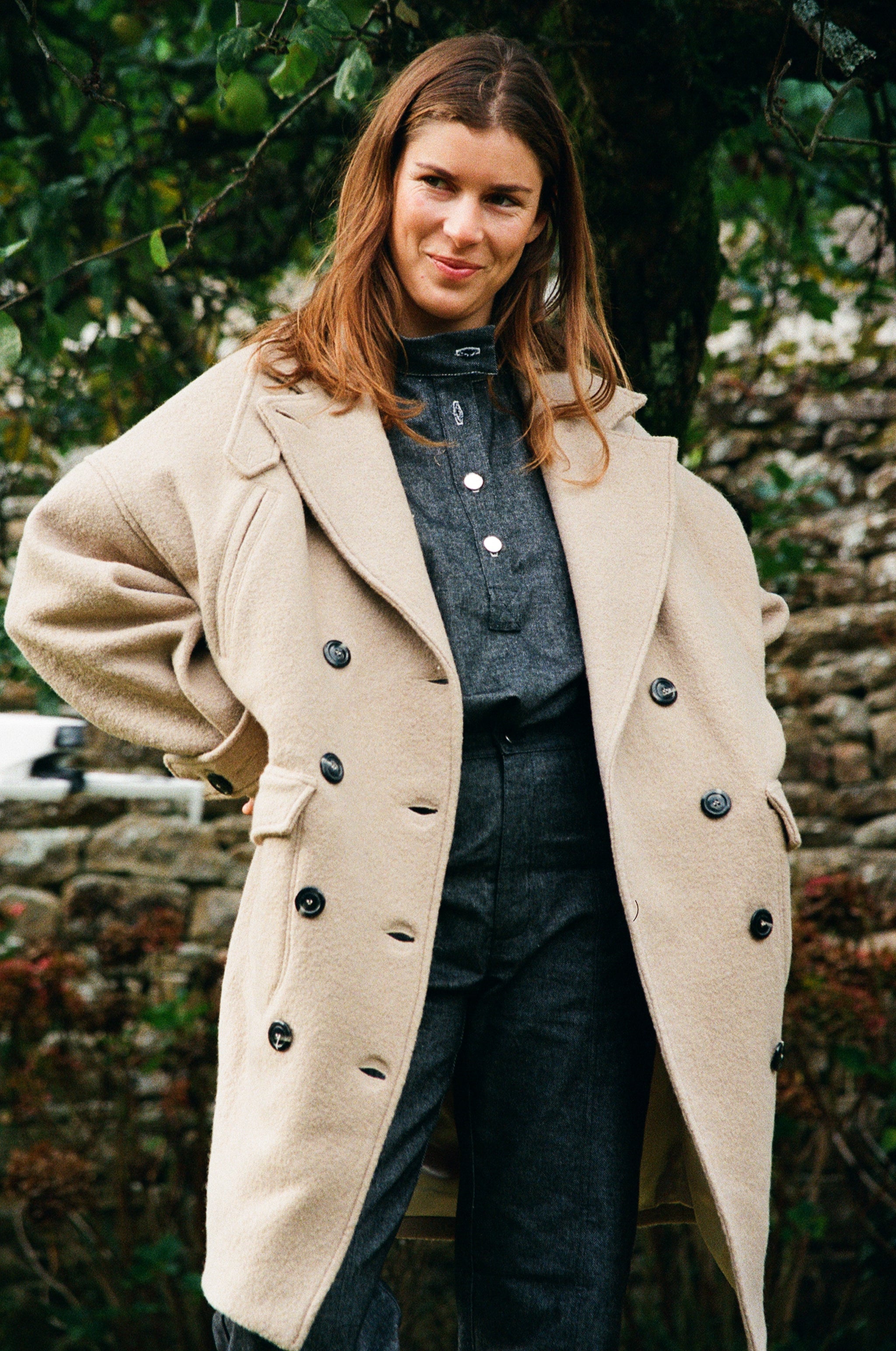 Manteau Hors Bord-Beige