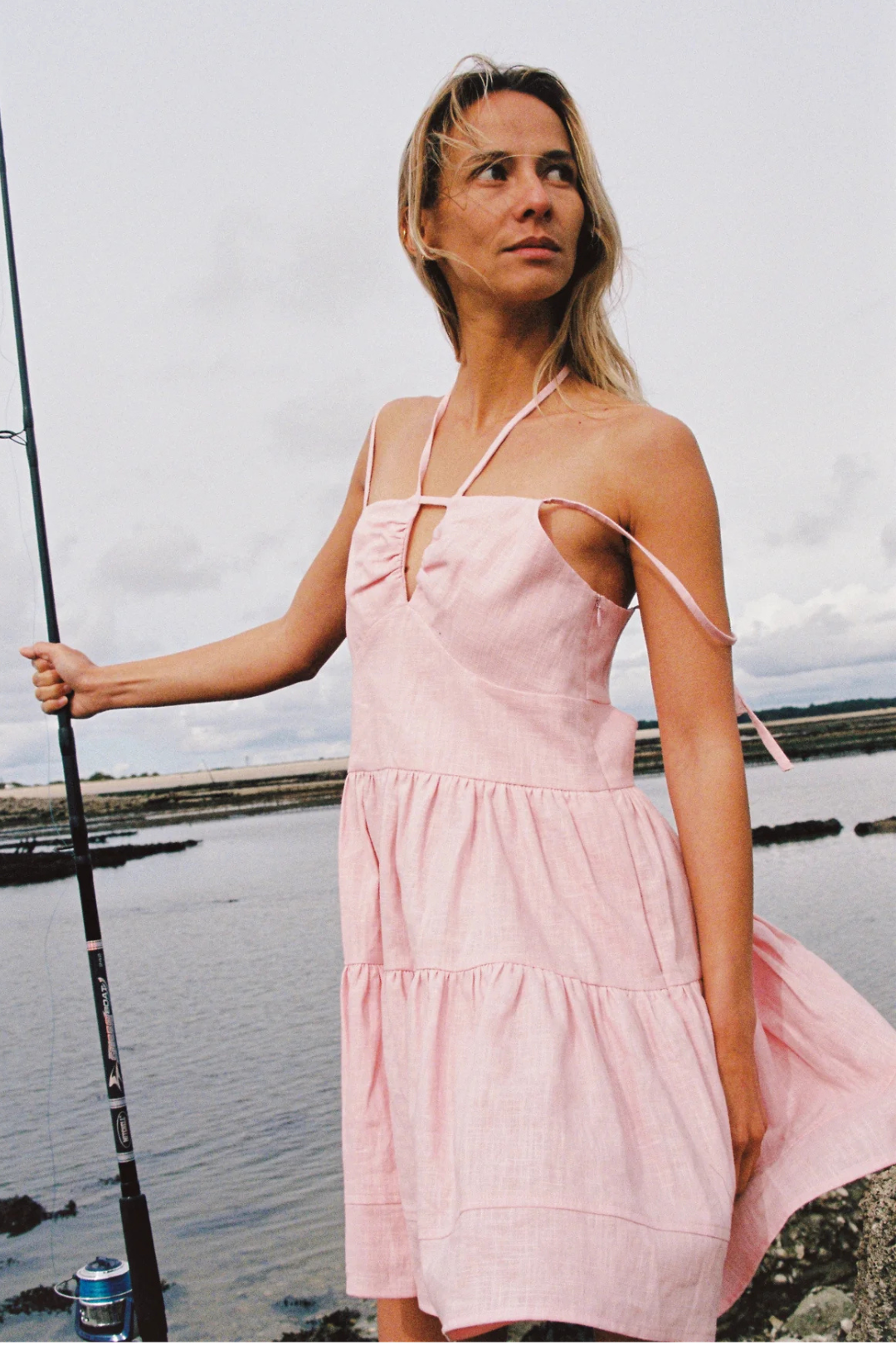 ROBE ORMEAU ROSE