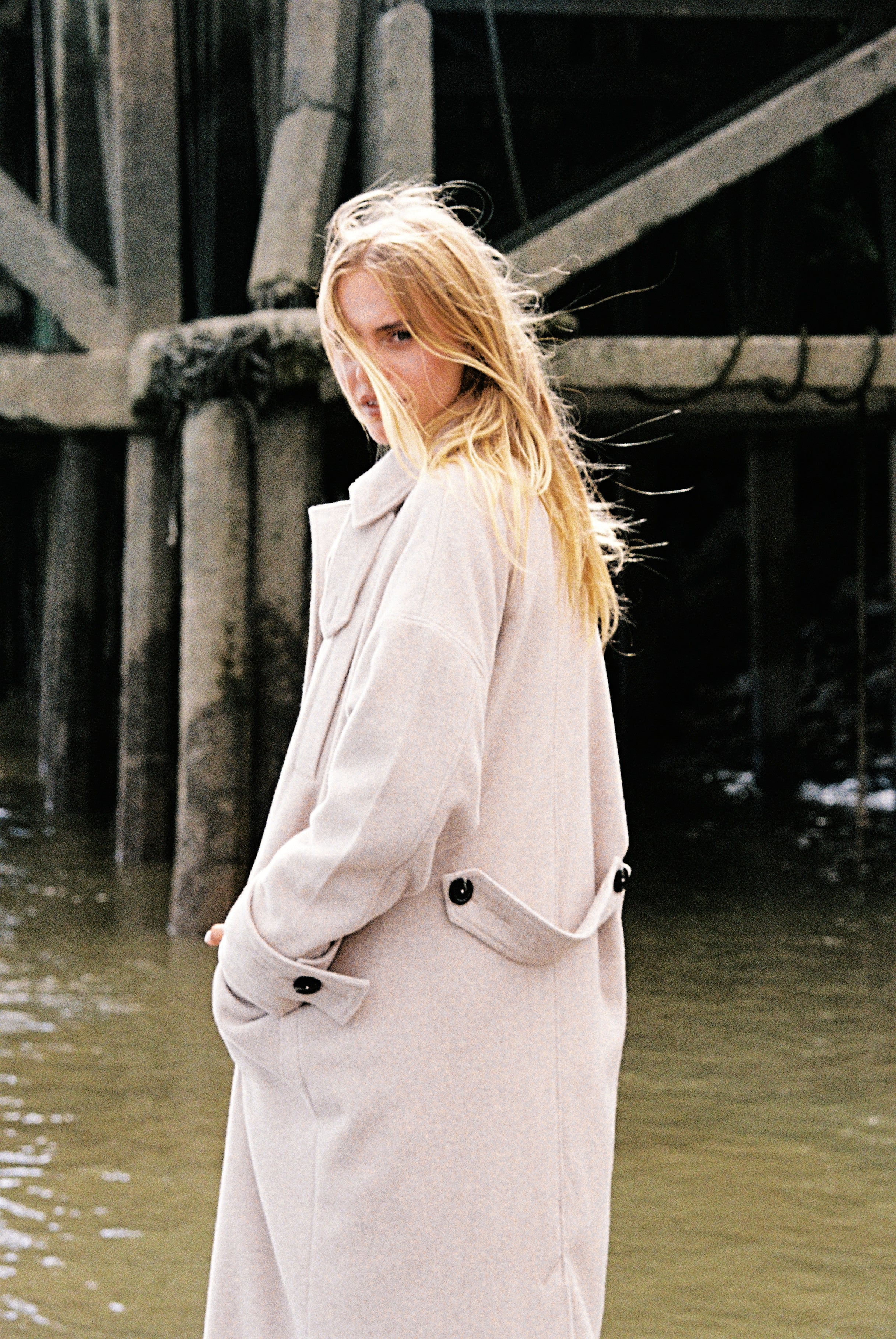 Manteau Amarrage- Beige