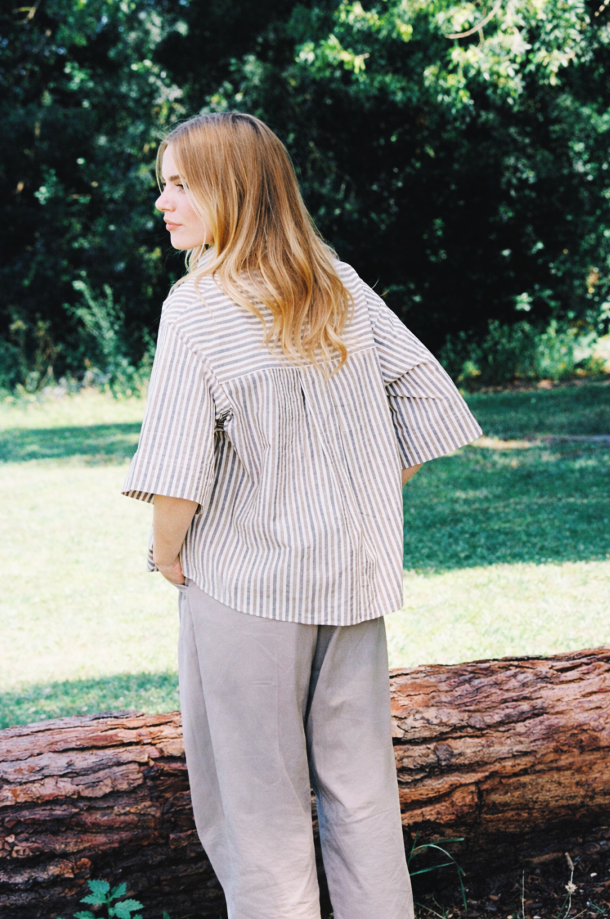Chemise Brume-Ecru/Kaki