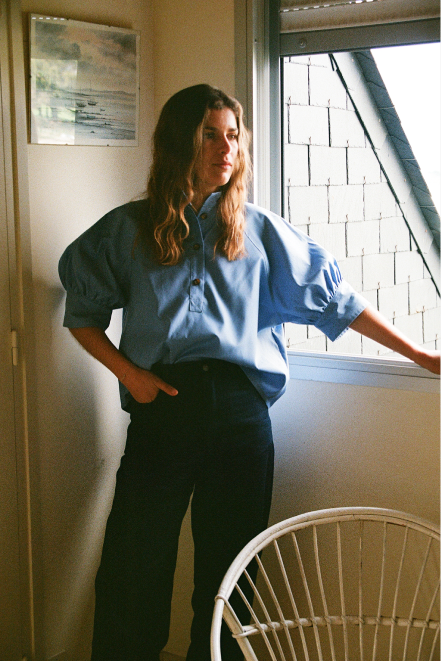Blouse Zodiaque-Bleu Raisin