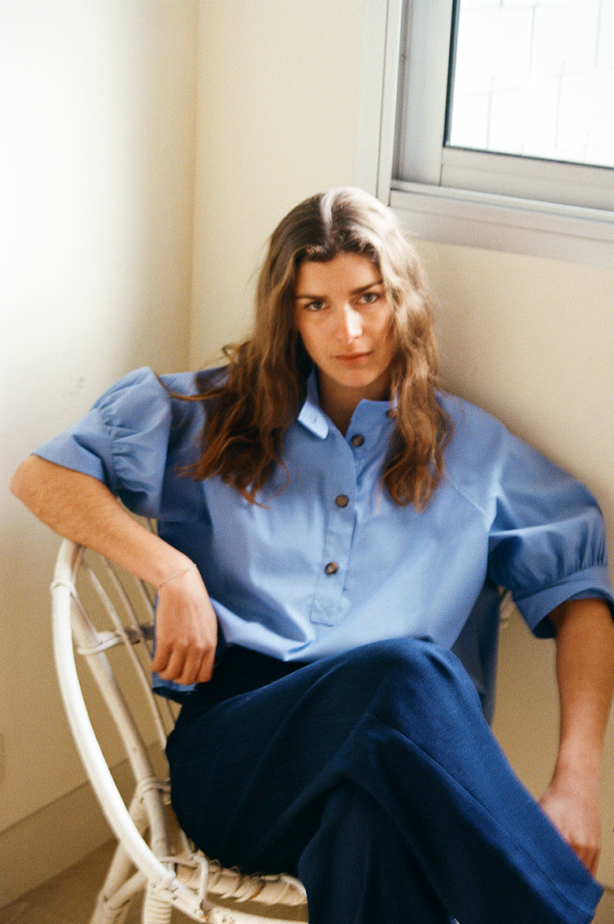 Blouse Zodiaque-Bleu Raisin