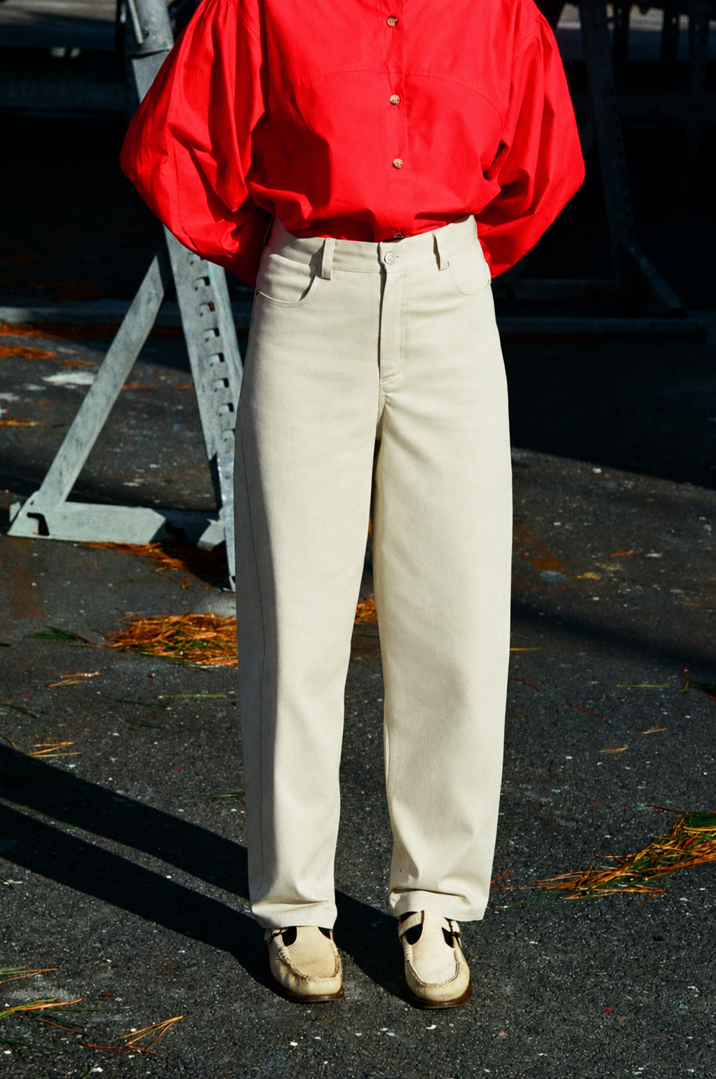 Pantalon Zef- Craie