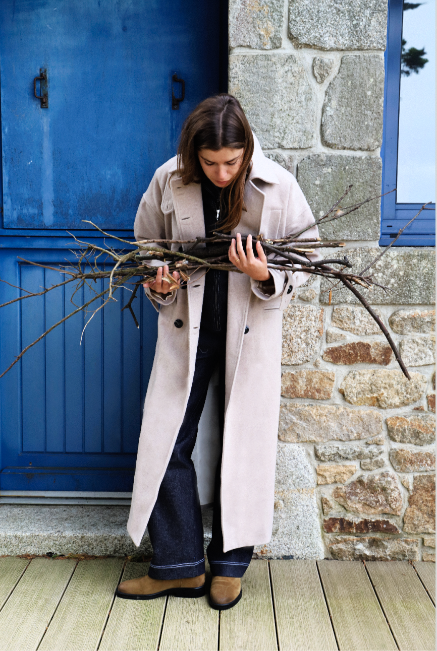 Manteau Amarrage- Beige