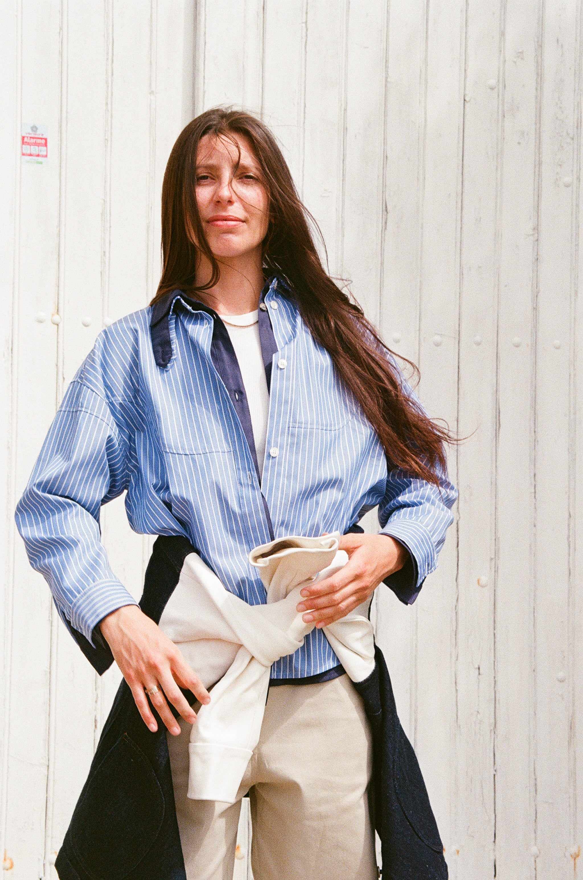Chemise Palm- Bleu Blanc