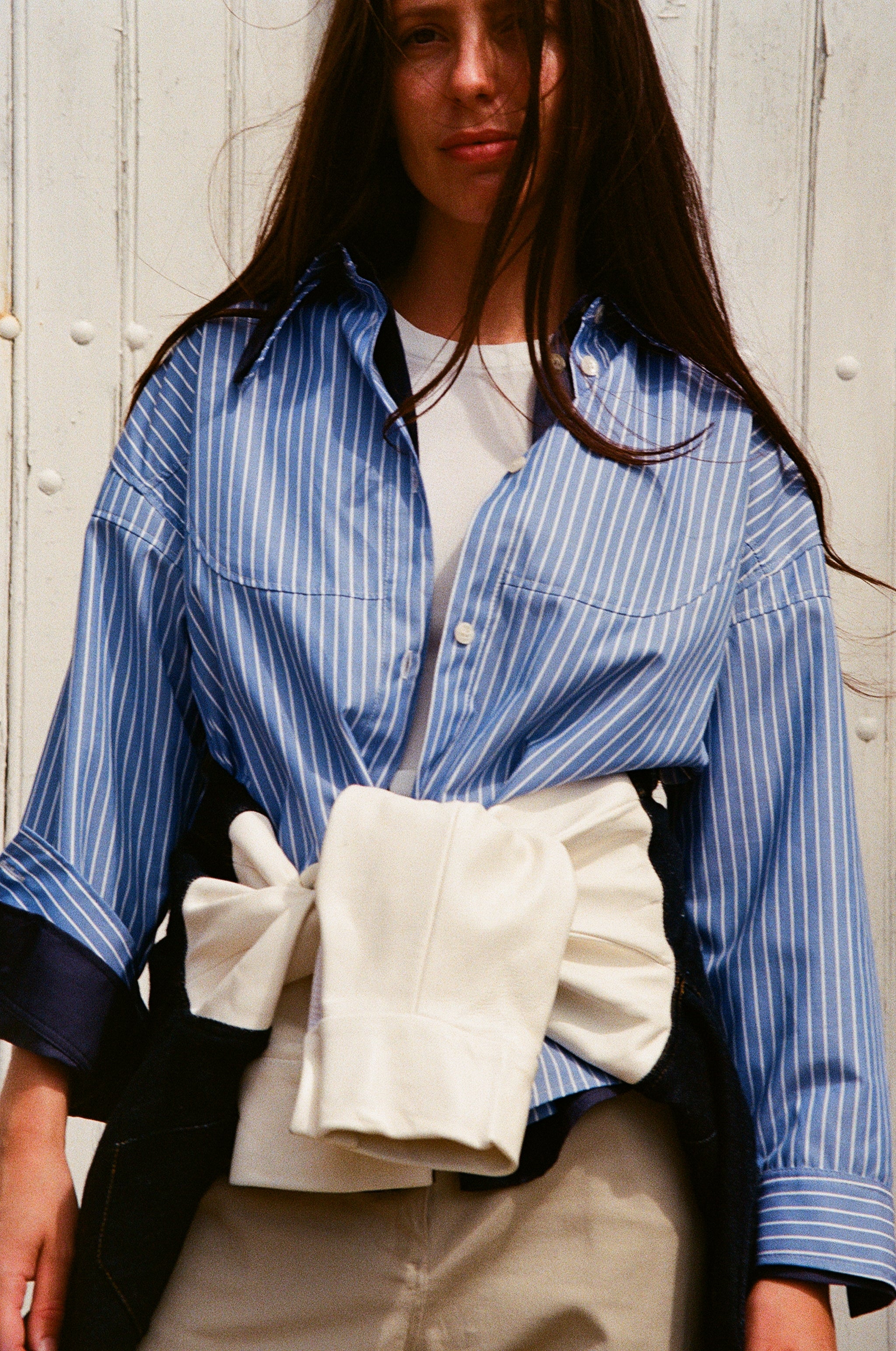 Chemise Palm- Bleu Blanc