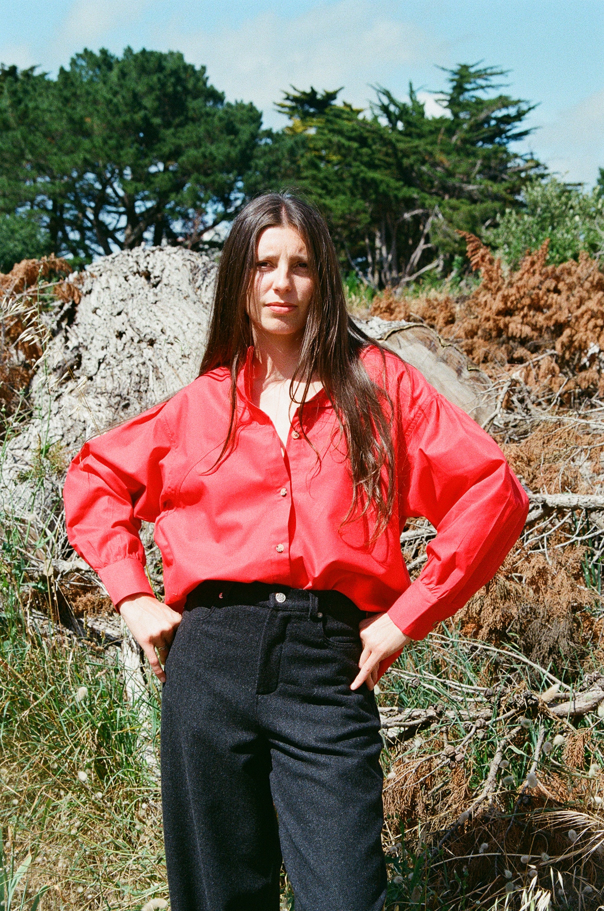 Blouse Wave- Feu