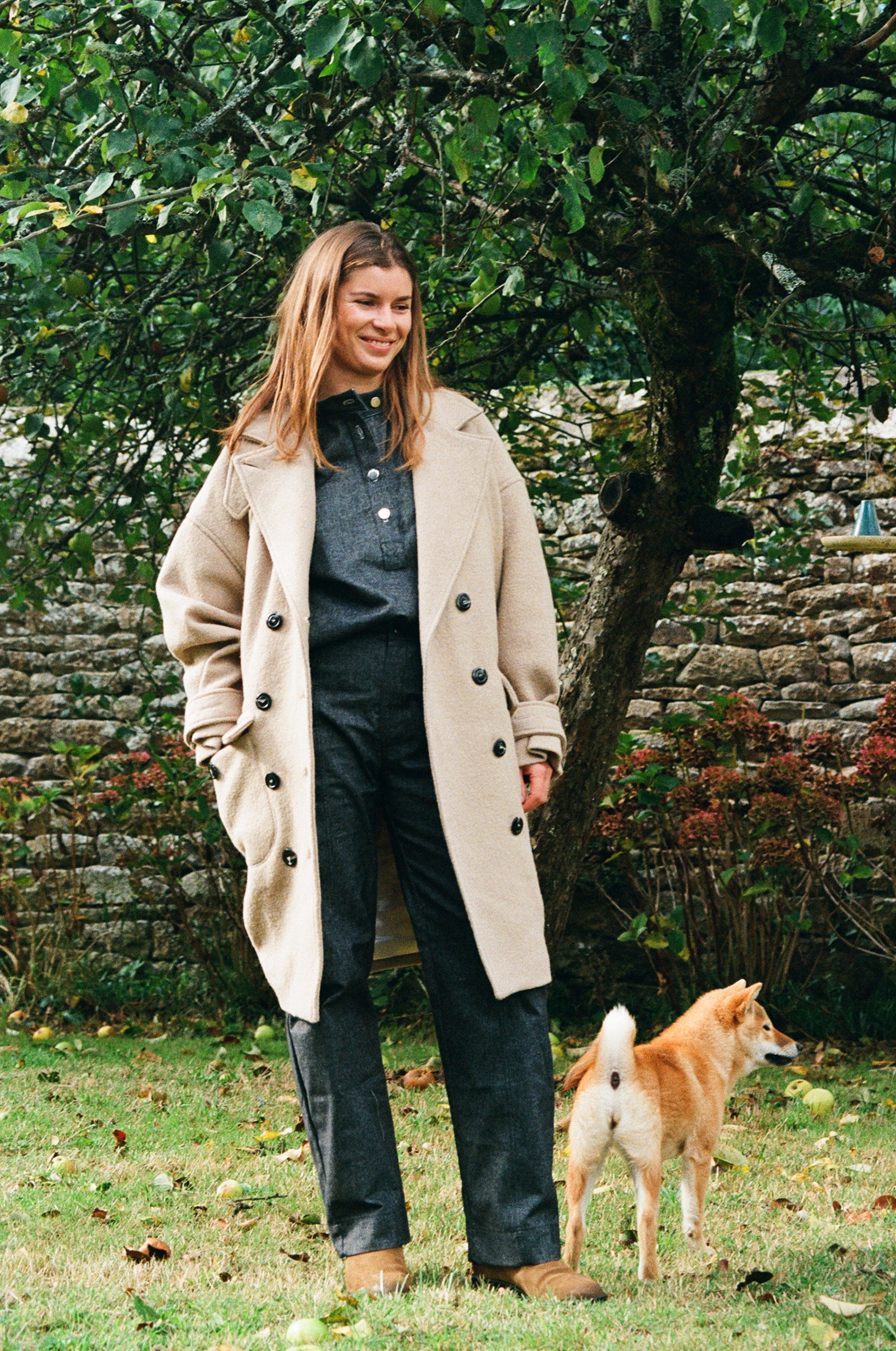 Manteau Hors Bord-Beige