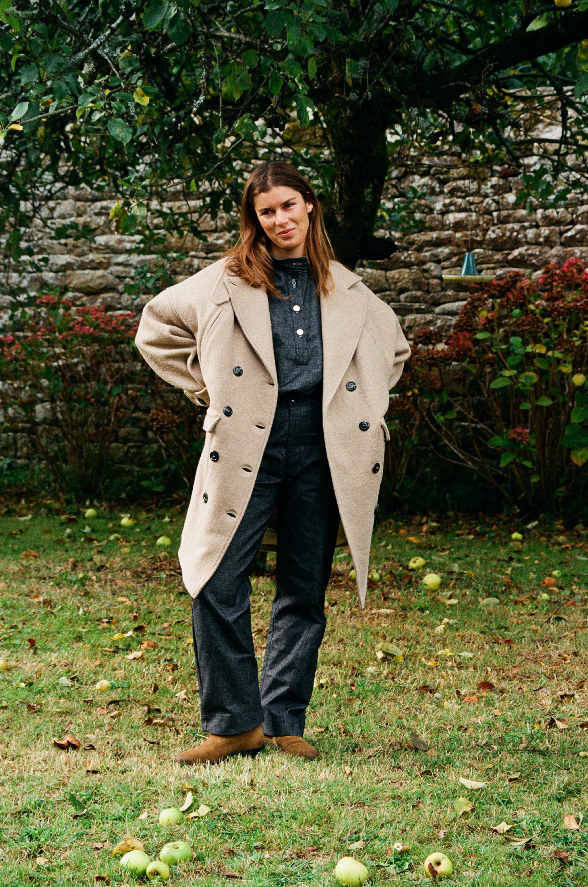 Manteau Hors Bord-Beige