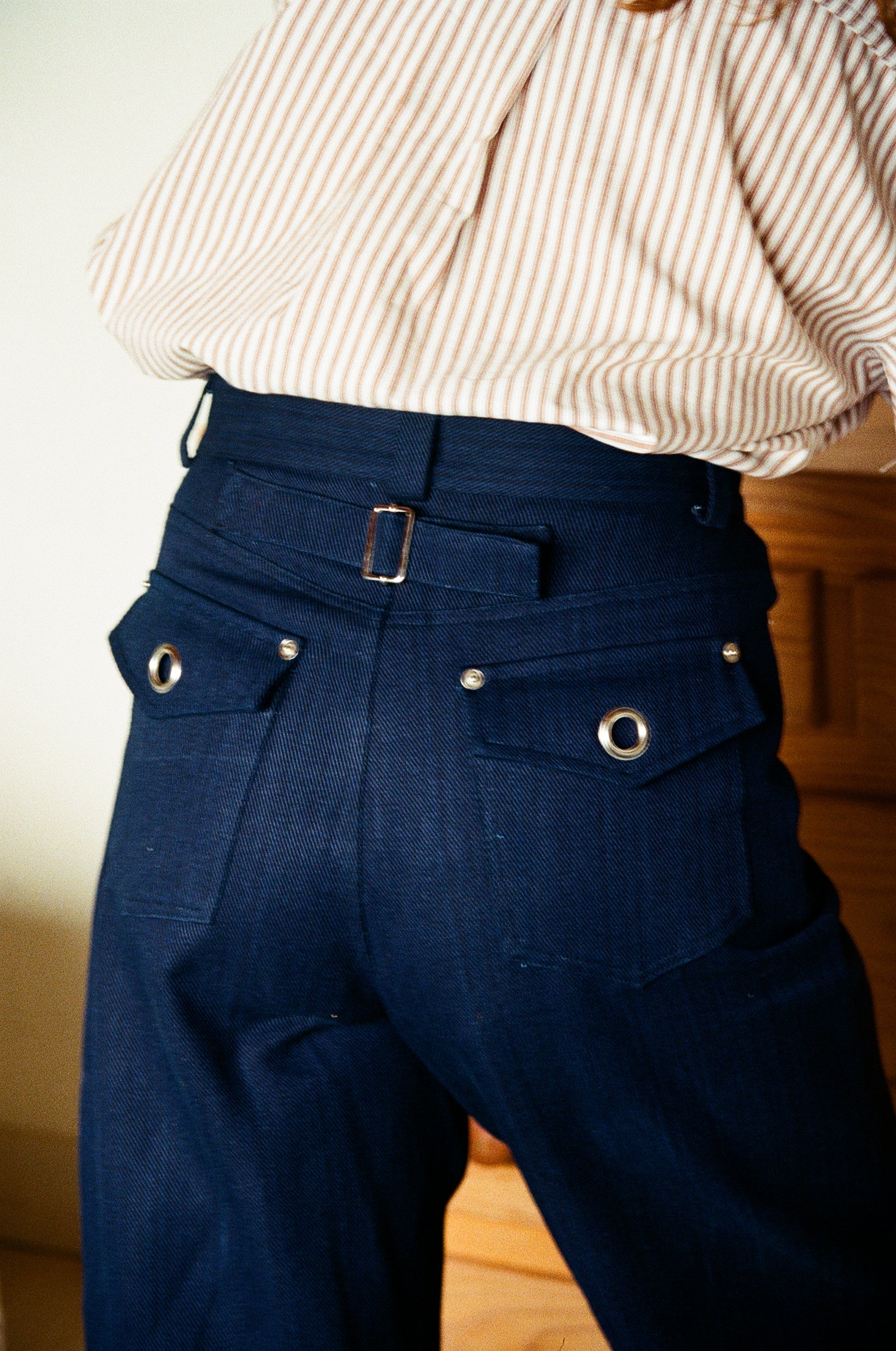 Pantalon Zef-Bleu Chiné