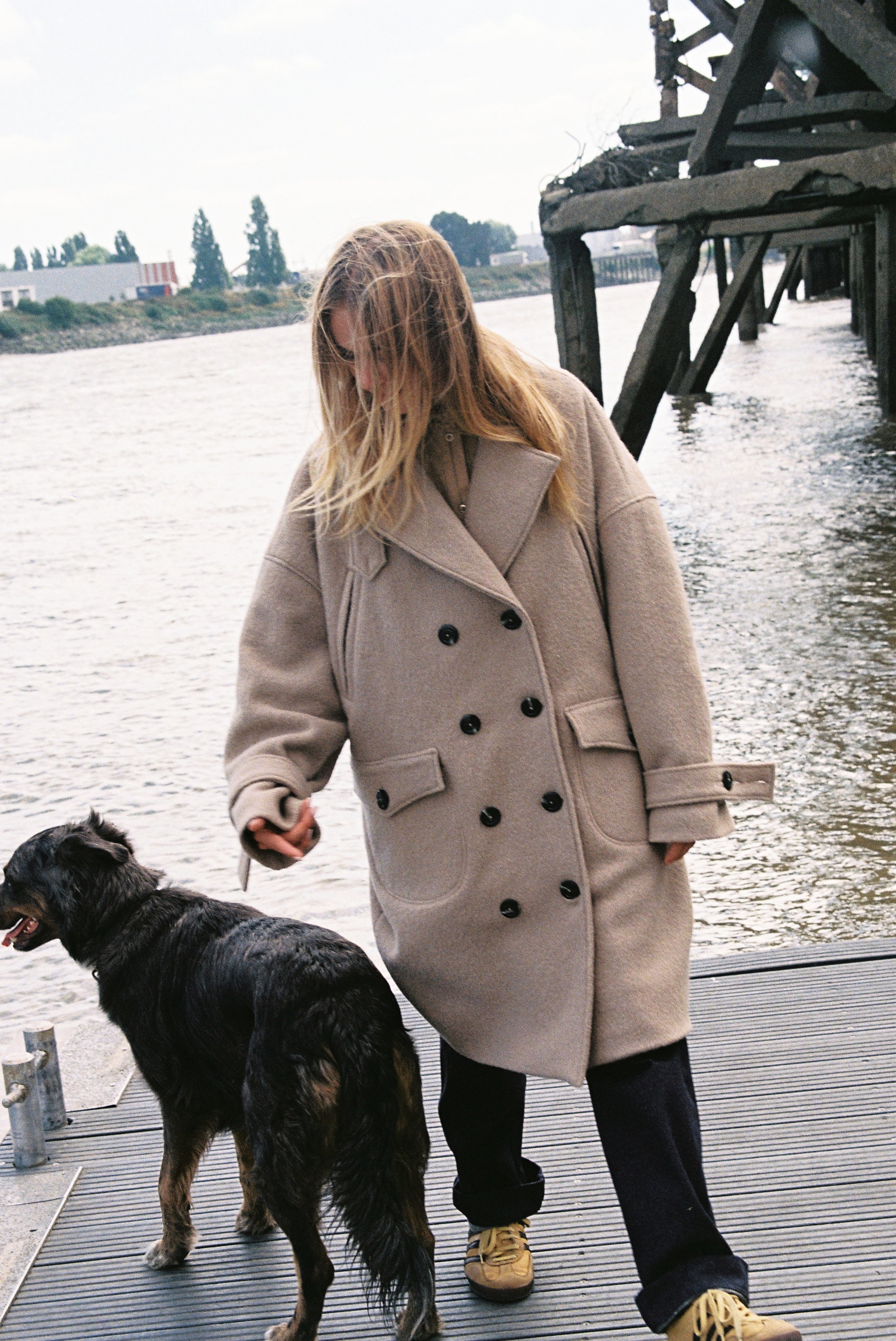 Manteau Hors Bord-Beige