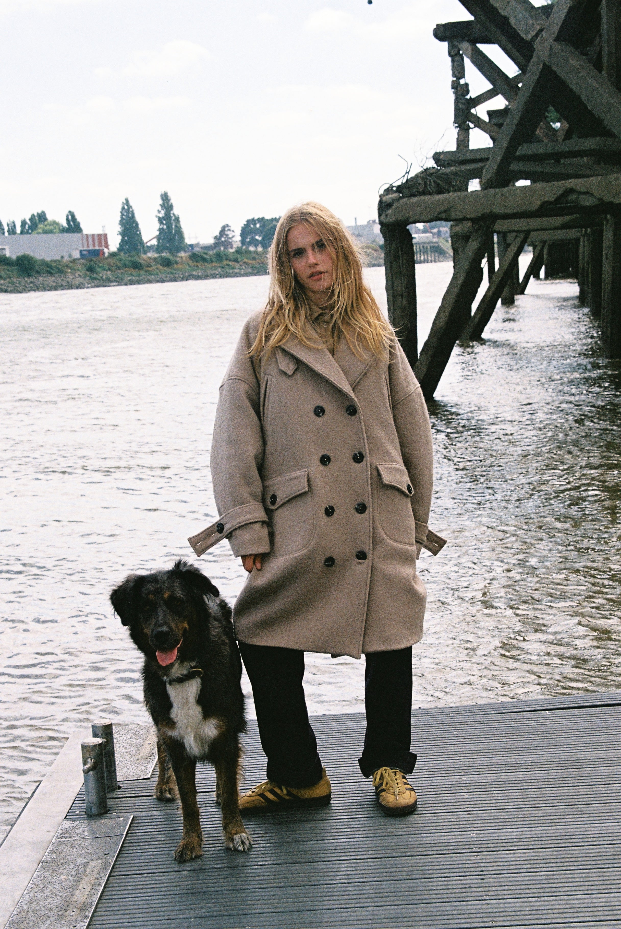 Manteau Hors Bord-Beige