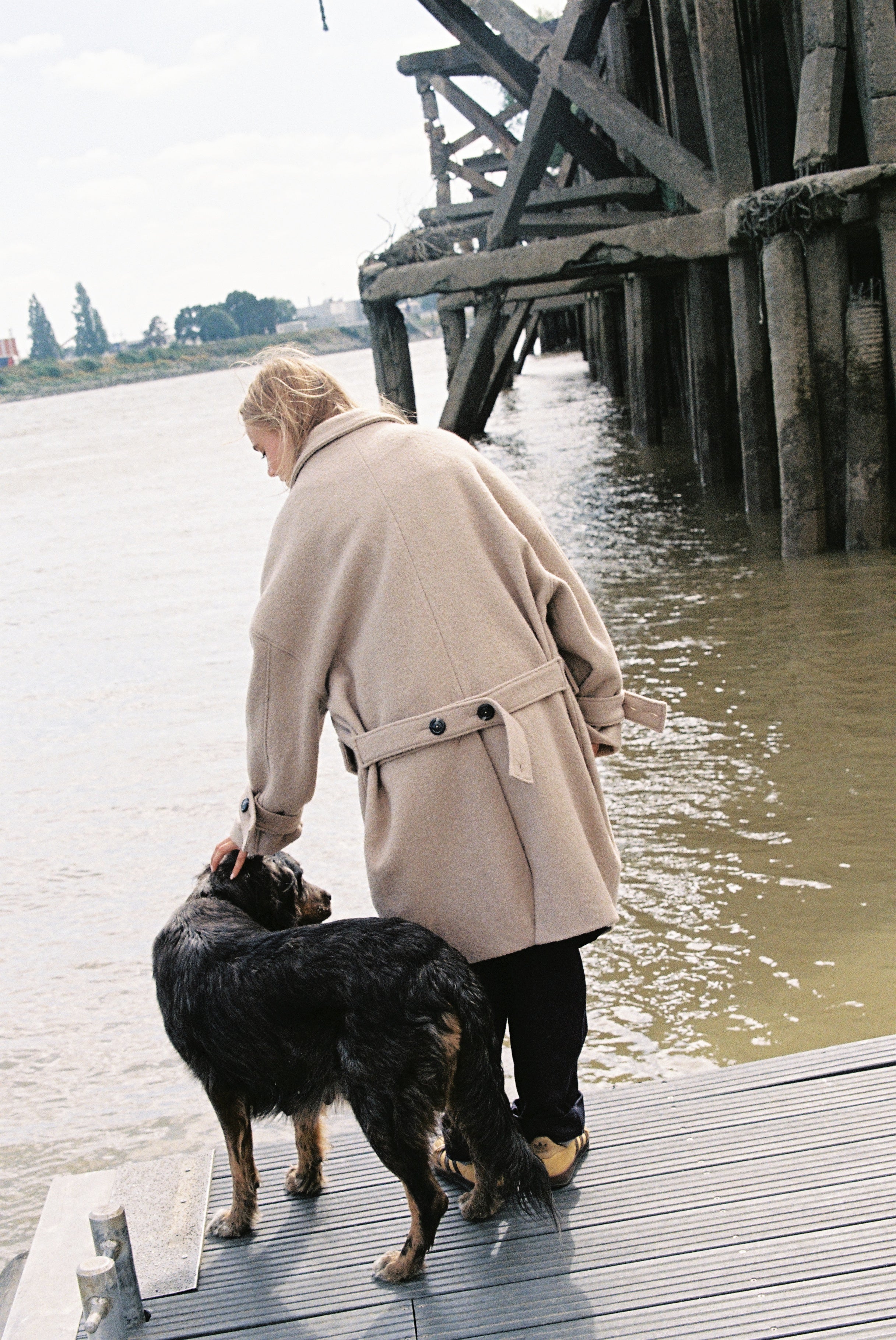 Manteau Hors Bord-Beige