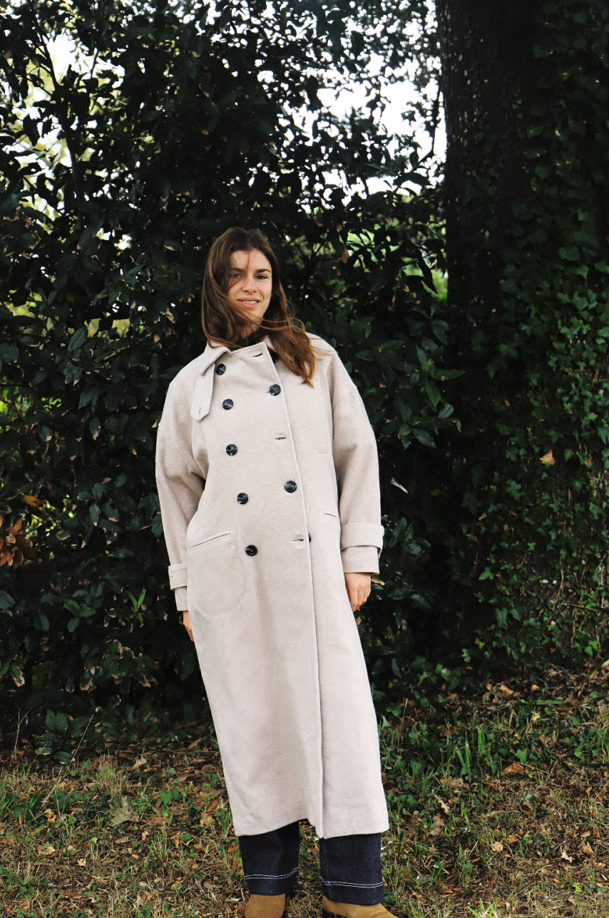 Manteau Amarrage- Beige