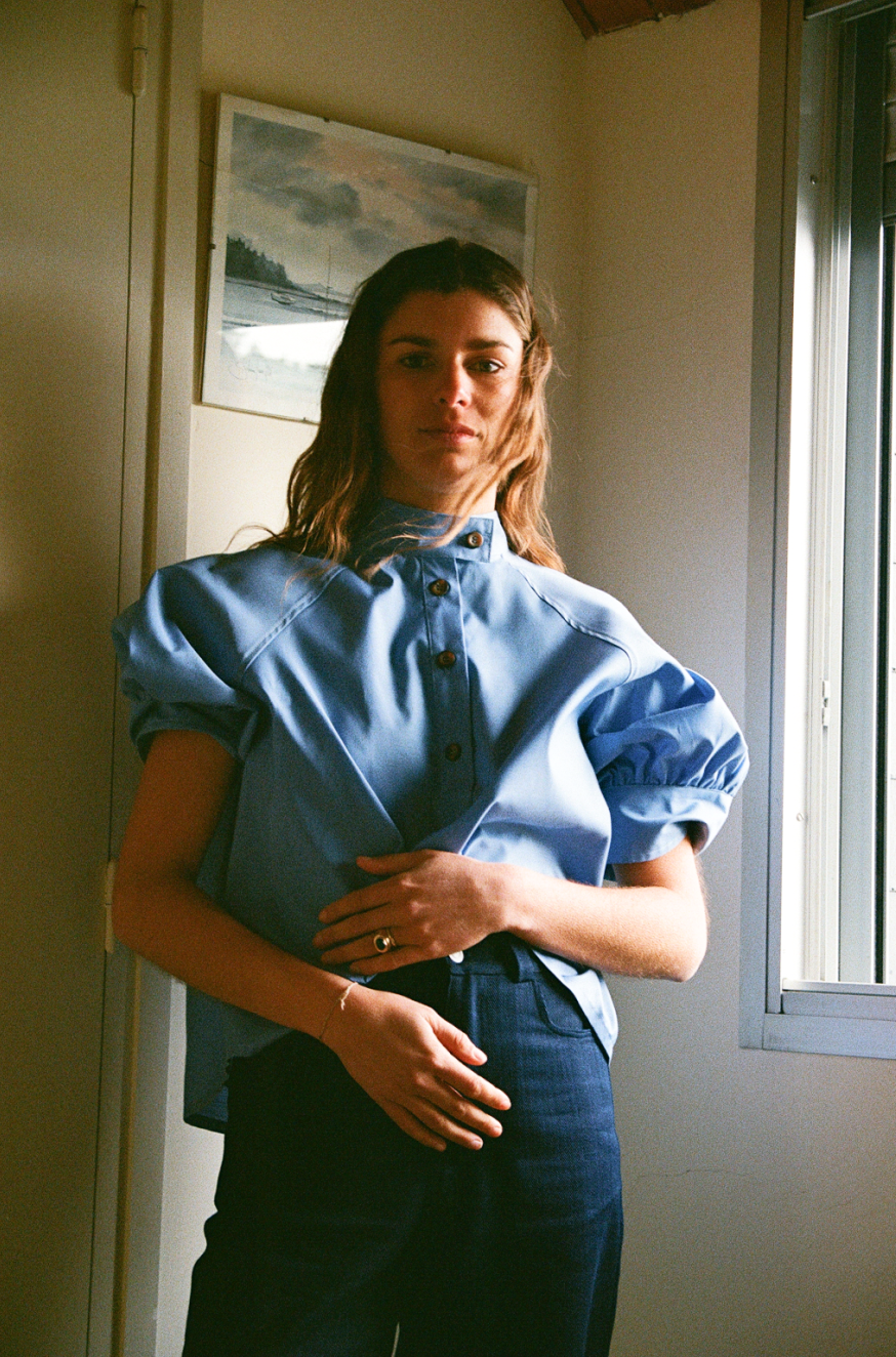 Blouse Zodiaque-Bleu Raisin