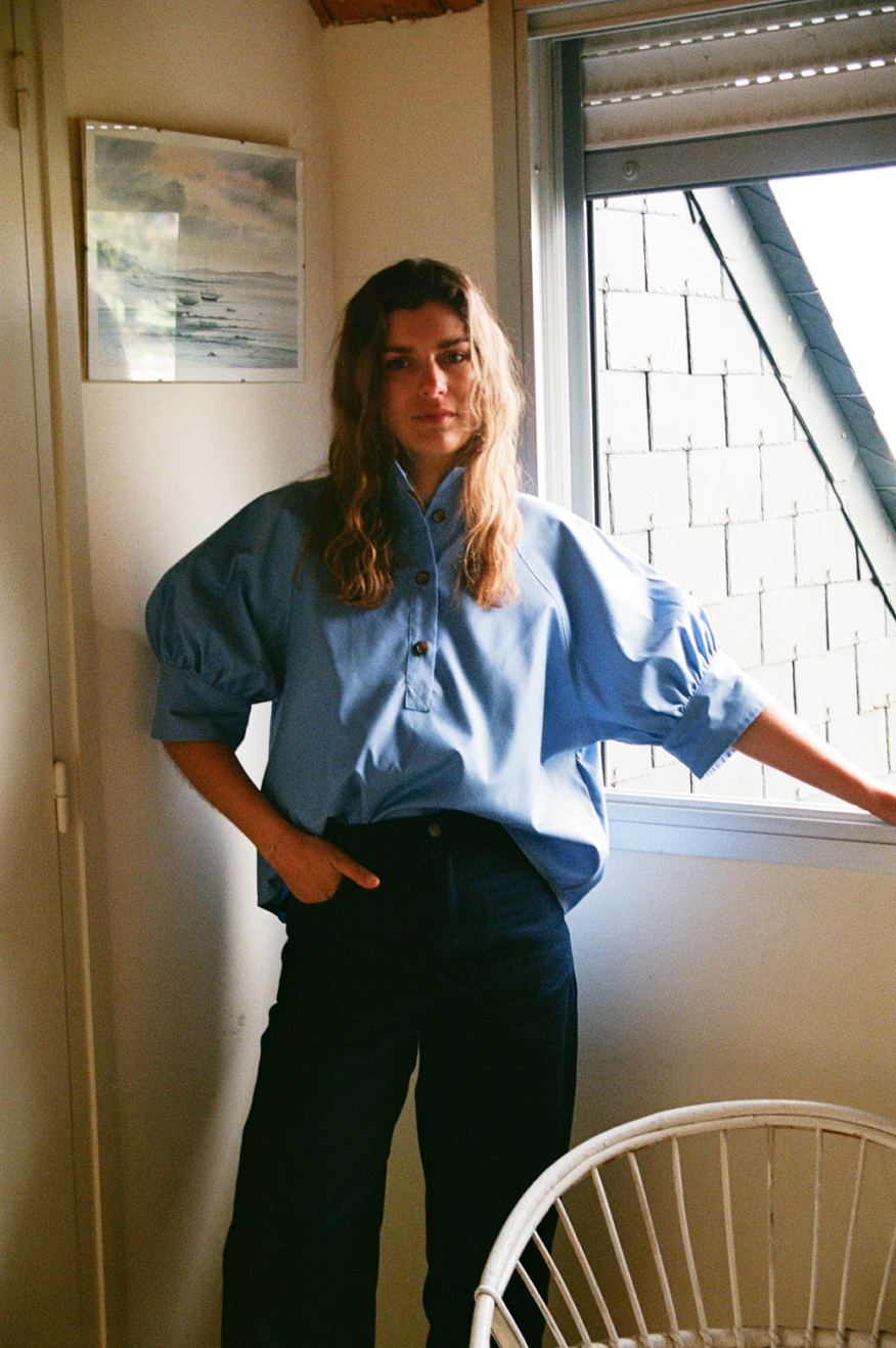 Blouse Zodiaque-Bleu Raisin