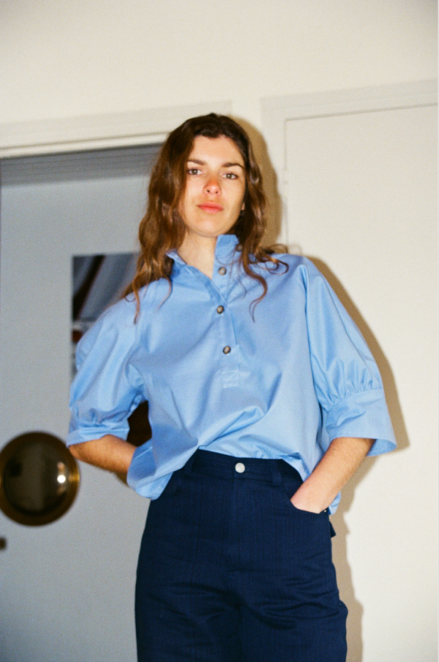Blouse Zodiaque-Bleu Raisin