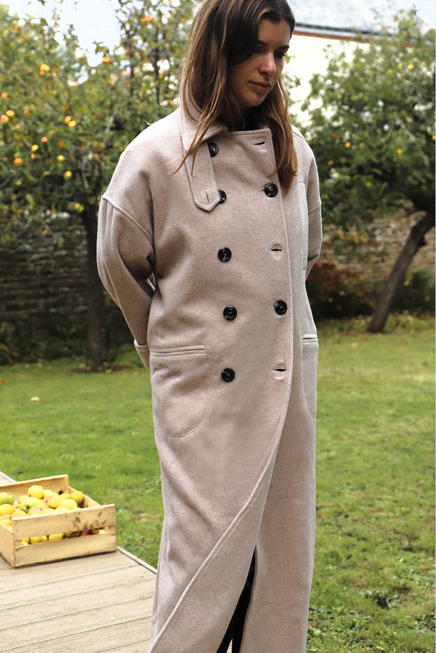 Manteau Amarrage- Beige